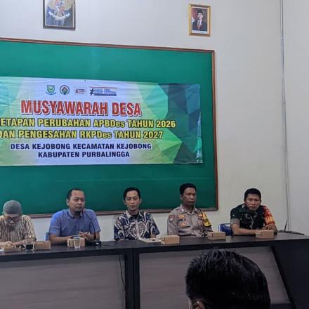 Musyawarah Desa Penetapan APBDes Perubahan Tahun 2026 & Pengesahan RKPDes Tahun 2027